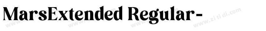 MarsExtended Regular字体转换